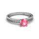 3 - Janina Classic Pink Tourmaline Solitaire Engagement Ring 