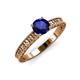 3 - Florian Classic 6.00 mm Round Blue Sapphire Solitaire Engagement Ring 