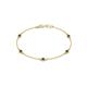 1 - Aizza (5 Stn/3mm) Blue Sapphire Station Bracelet 