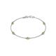 1 - Aizza (5 Stn/3mm) Yellow Sapphire Station Bracelet 