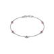 1 - Aizza (5 Stn/3mm) Pink Sapphire Station Bracelet 
