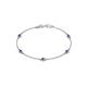 1 - Aizza (5 Stn/3mm) Tanzanite Station Bracelet 