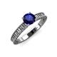 3 - Florian Classic 6.00 mm Round Blue Sapphire Solitaire Engagement Ring 