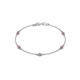 1 - Aizza (5 Stn/3mm) Pink Tourmaline Station Bracelet 