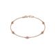 1 - Aizza (5 Stn/3mm) Pink Tourmaline Station Bracelet 