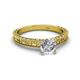 3 - Florian Classic GIA Certified 6.50 mm Round Diamond Solitaire Engagement Ring 