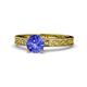 1 - Cael Classic 6.50 mm Round Tanzanite Solitaire Engagement Ring 