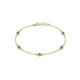 1 - Aizza (5 Stn/3mm) Emerald Station Bracelet 