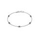1 - Aizza (5 Stn/3mm) Black Diamond Station Bracelet 