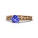 1 - Rachel Classic 6.50 mm Round Tanzanite Solitaire Engagement Ring 