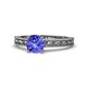 1 - Rachel Classic 6.50 mm Round Tanzanite Solitaire Engagement Ring 