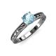 3 - Rachel Classic 6.50 mm Round Aquamarine Solitaire Engagement Ring 