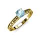3 - Rachel Classic 6.50 mm Round Aquamarine Solitaire Engagement Ring 