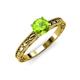 3 - Rachel Classic 6.50 mm Round Peridot Solitaire Engagement Ring 