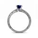 5 - Rachel Classic 6.00 mm Round Blue Sapphire Solitaire Engagement Ring 