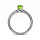5 - Rachel Classic 6.50 mm Round Peridot Solitaire Engagement Ring 