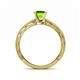 5 - Rachel Classic 6.50 mm Round Peridot Solitaire Engagement Ring 