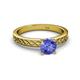 4 - Maren Classic 6.50 mm Round Tanzanite Solitaire Engagement Ring 