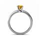5 - Maren Classic 6.50 mm Round Citrine Solitaire Engagement Ring 