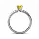 5 - Maren Classic 6.00 mm Round Yellow Diamond Solitaire Engagement Ring 