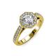 3 - Aura Diamond Halo Engagement Ring 