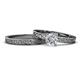 1 - Cael 1.00 ct Classic GIA Certified Natural Diamond Solitaire Bridal Set Ring  