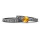 1 - Rachel 0.87 ct Classic Citrine (6.50 mm) Solitaire Bridal Set Ring  
