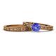 1 - Rachel 0.92 ct Classic Tanzanite (6.50 mm) Solitaire Bridal Set Ring  