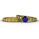 1 - Niah 1.15 ct Classic Blue Sapphire Solitaire Bridal Set Ring  
