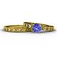 1 - Niah 0.92 ct Classic Tanzanite Solitaire Bridal Set Ring  
