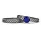 1 - Maren 1.15 ct Classic Blue Sapphire Solitaire Bridal Set Ring  