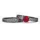 1 - Maren 0.95 ct Classic Ruby Solitaire Bridal Set Ring  