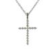 1 - Petite Diamond Cross Pendant 