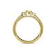 4 - Reveka Yellow Sapphire and Diamond Three Stone Engagement Ring 