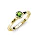 4 - Natare Green Garnet Solitaire Ring 