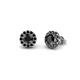1 - Bernice Black Diamond Stud Earrings 