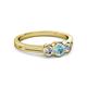 2 - Irina Aquamarine and Diamond Three Stone Engagement Ring 