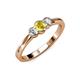 3 - Irina Yellow Sapphire and Diamond Three Stone Engagement Ring 