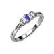 3 - Irina Tanzanite and Diamond Three Stone Engagement Ring 