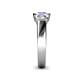 5 - Naava Tanzanite and Diamond Three Stone Engagement Ring 