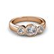 3 - Naava Diamond Three Stone Engagement Ring 