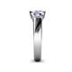 5 - Naava Diamond and Iolite Three Stone Engagement Ring 