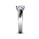 5 - Naava Diamond and Tanzanite Three Stone Engagement Ring 