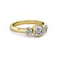 3 - Avrit Diamond Three Stone Engagement Ring 