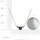 4 - Raia Blue Sapphire and Diamond Three Stone Pendant 