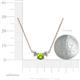 4 - Raia Peridot and Diamond Three Stone Pendant 