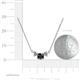 4 - Raia Black and White Diamond Three Stone Pendant 