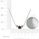 4 - Raia Black and White Diamond Three Stone Pendant 