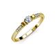 2 - Tresu Diamond and Citrine Three Stone Ring  