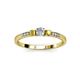3 - Tresu Diamond and Yellow Sapphire Three Stone Ring  